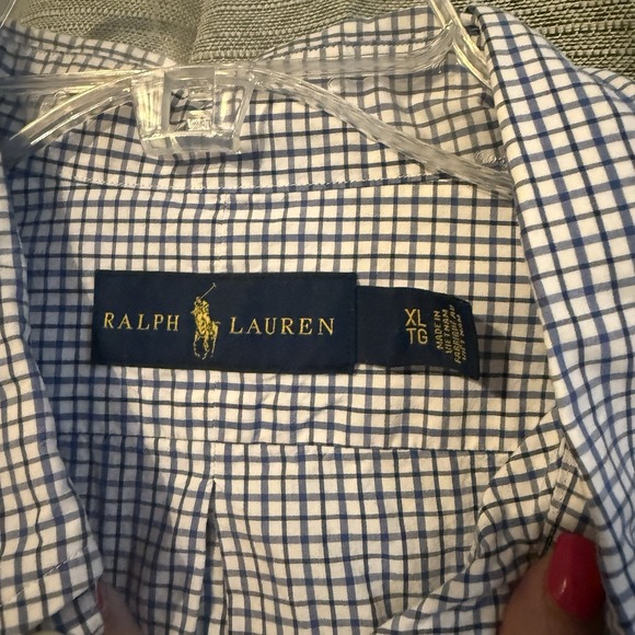 Ralph Lauren, Long Sleeve Button-Down Shirts, Lot Of 2 Men's XLarge , Blue - Picture 7 of 9